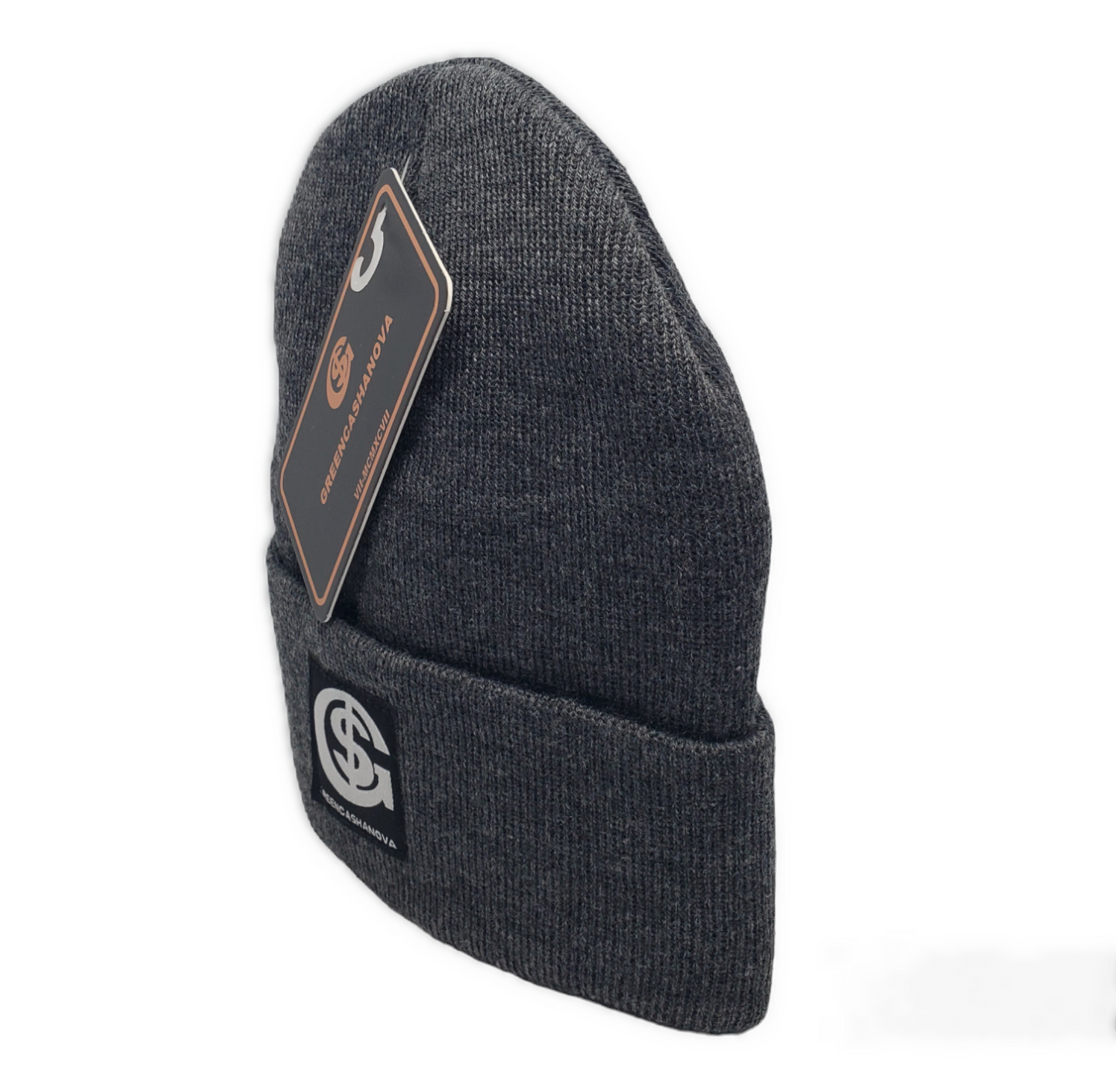 Grey- Unisex Beanies Cap Knitted Warm Solid Winter