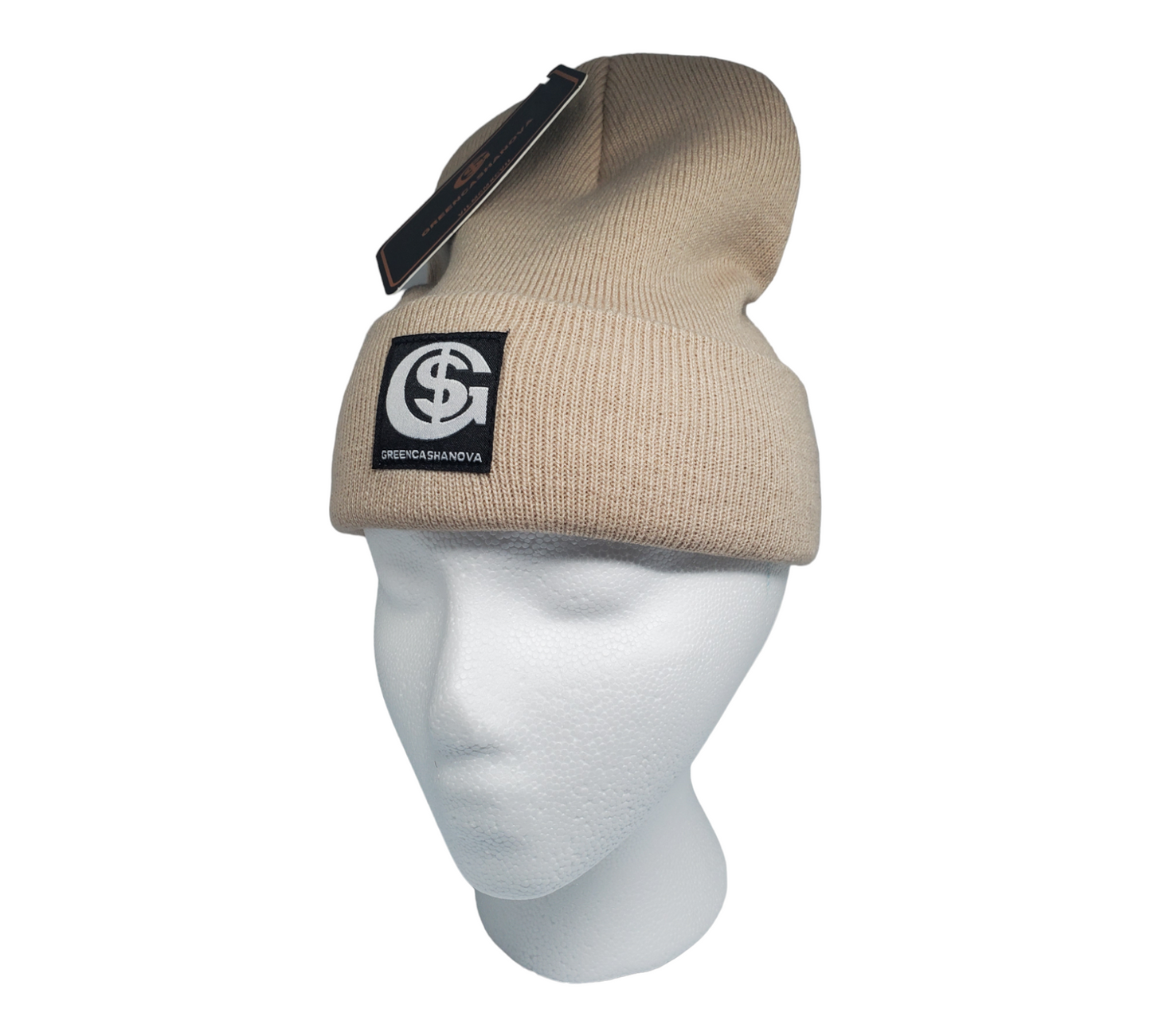 Cream- Unisex Beanies Cap Knitted Warm Solid Winter