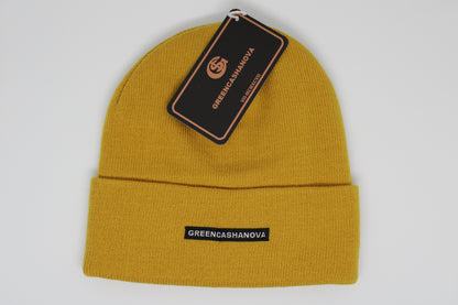 Yellow Winter Unisex Reversible Beanies