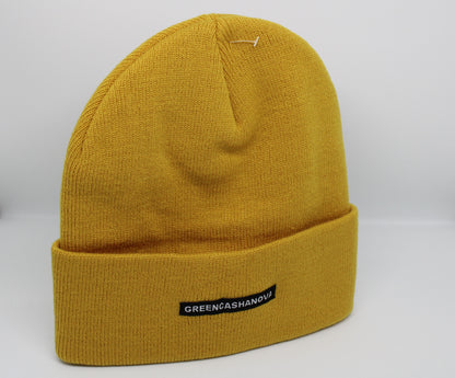 Yellow Winter Unisex Reversible Beanies