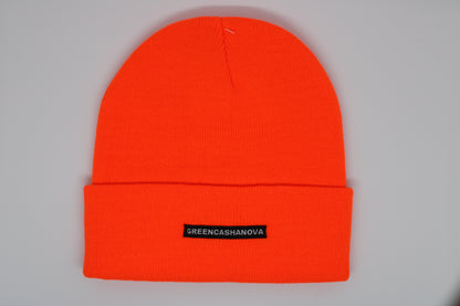 Orange Neon- Unisex Reversible Beanies