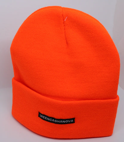 Orange Neon- Unisex Reversible Beanies