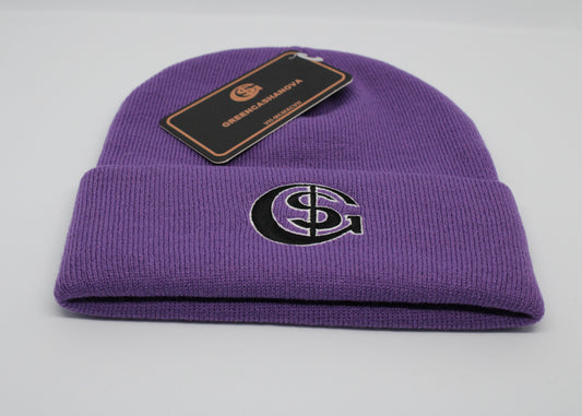 Purple-  Unisex Reversible Beanies