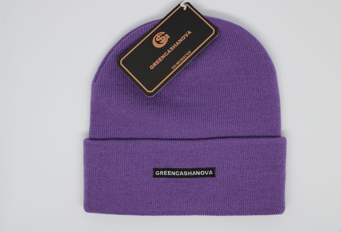 Purple-  Unisex Reversible Beanies