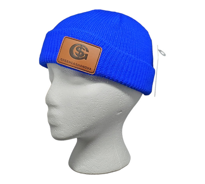 Blue-Unisex Acrylic Short Cuff Beanie