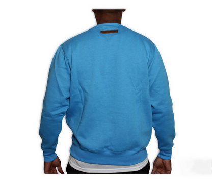 Light Blue Winter-Season Sweatshirt