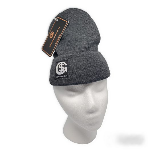 Grey-  Unisex Beanies Cap Knitted Warm Solid Winter