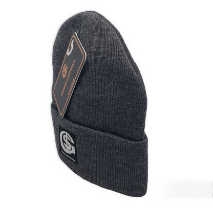 Grey-  Unisex Beanies Cap Knitted Warm Solid Winter