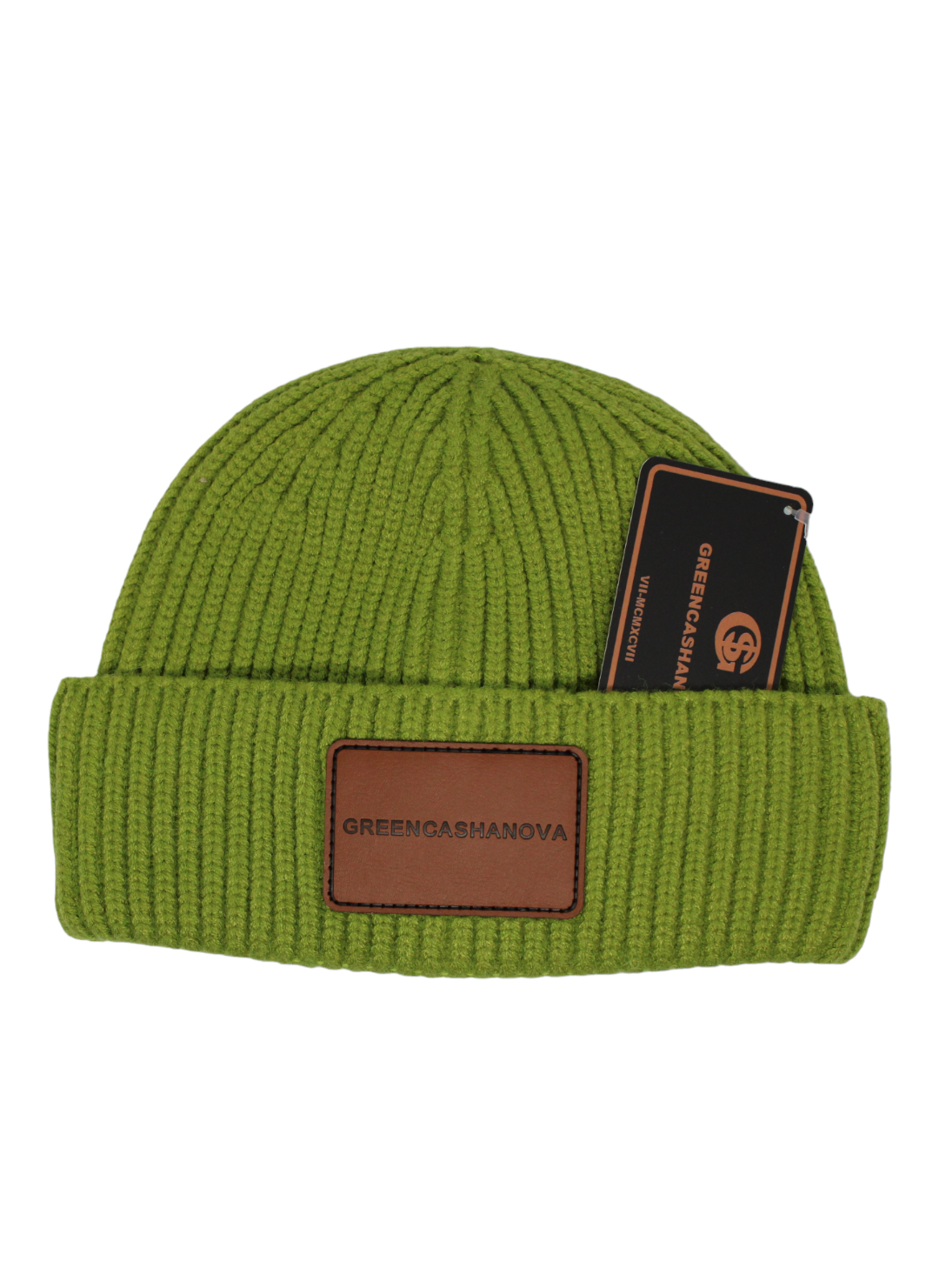 Kelly Green- Unisex Acrylic Short Cuff Beanie